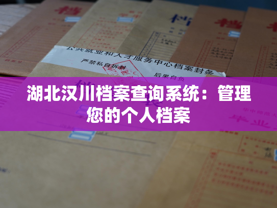 湖北汉川档案查询系统：管理您的个人档案