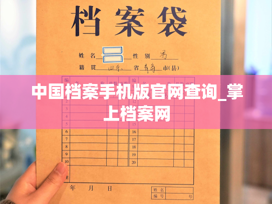 中国档案手机版官网查询_掌上档案网