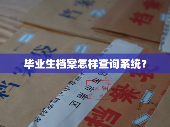 毕业生档案怎样查询系统？