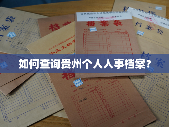 如何查询贵州个人人事档案？
