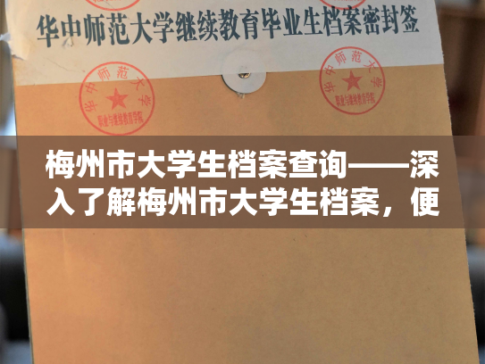 梅州市大学生档案查询——深入了解梅州市大学生档案，便捷查询信息
