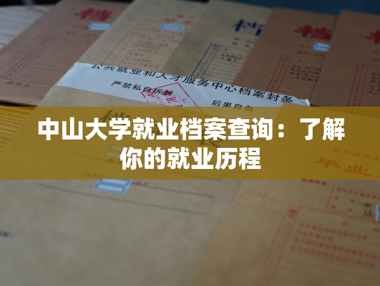 中山大学就业档案查询：了解你的就业历程