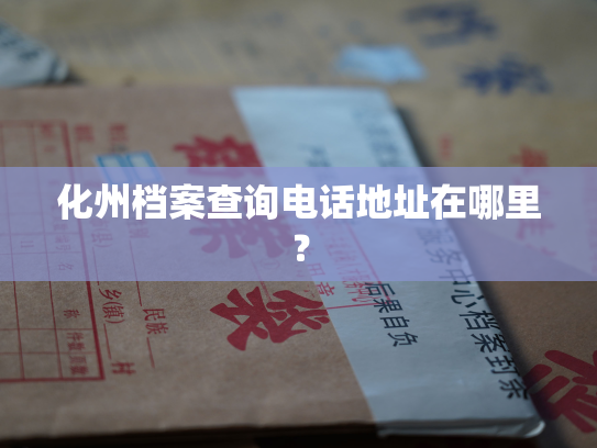 化州档案查询电话地址在哪里？