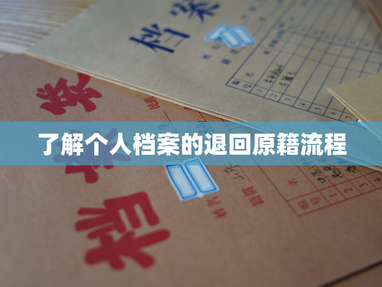 了解个人档案的退回原籍流程