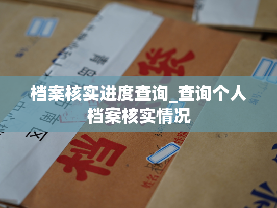档案核实进度查询_查询个人档案核实情况