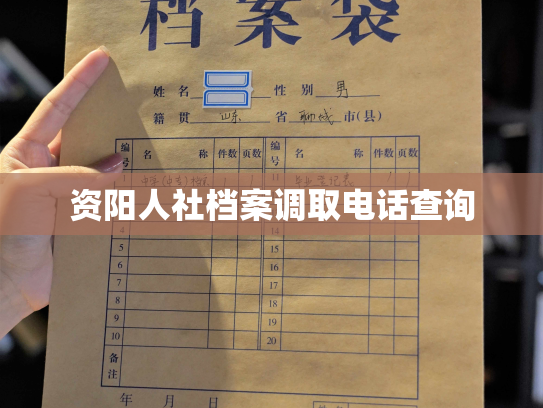 资阳人社档案调取电话查询