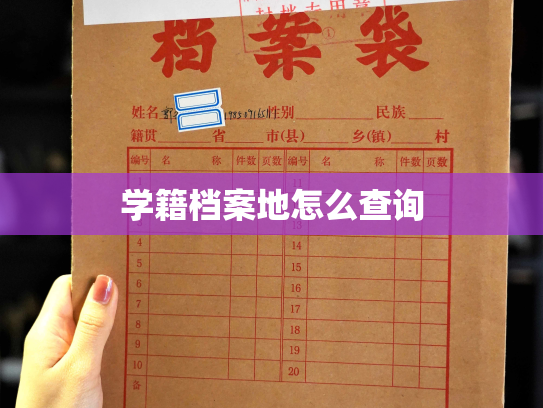 学籍档案地怎么查询