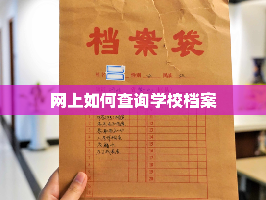 网上如何查询学校档案