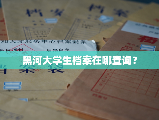 黑河大学生档案在哪查询？