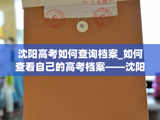 沈阳高考如何查询档案_如何查看自己的高考档案——沈阳篇