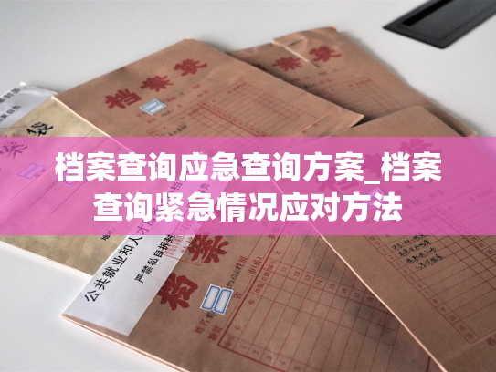 档案查询应急查询方案_档案查询紧急情况应对方法