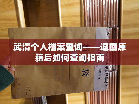 武清个人档案查询——退回原籍后如何查询指南