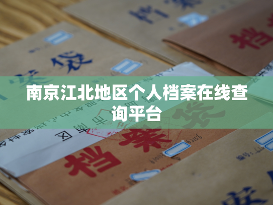 南京江北地区个人档案在线查询平台