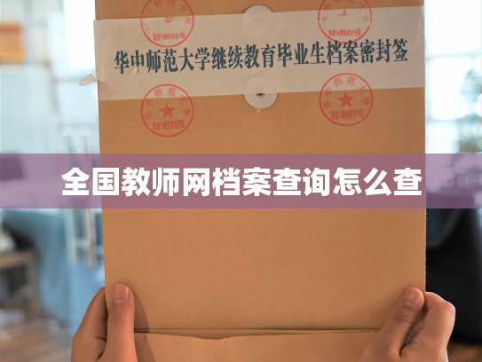 全国教师网档案查询怎么查