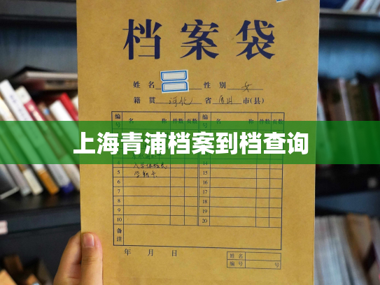 上海青浦档案到档查询