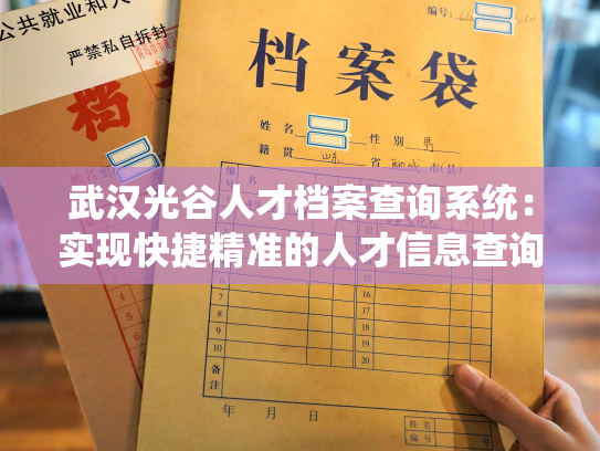 武汉光谷人才档案查询系统：实现快捷精准的人才信息查询