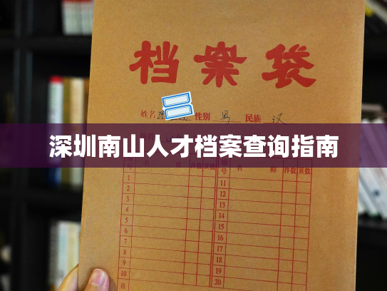 深圳南山人才档案查询指南