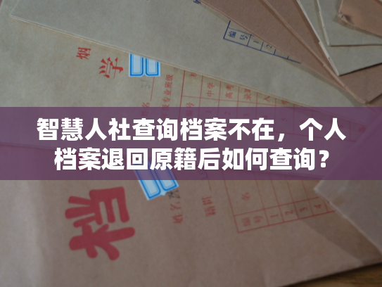 智慧人社查询档案不在，个人档案退回原籍后如何查询？