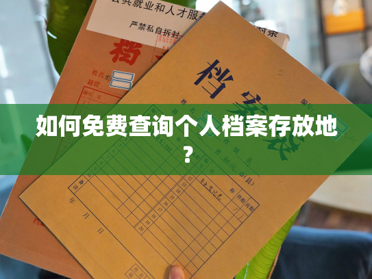 如何免费查询个人档案存放地？
