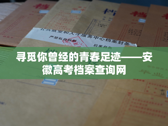 寻觅你曾经的青春足迹——安徽高考档案查询网