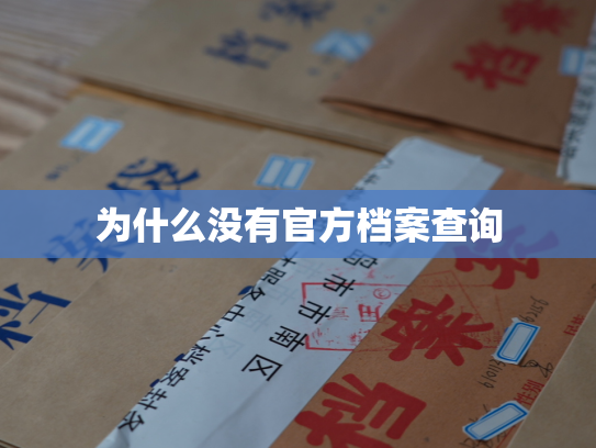 为什么没有官方档案查询