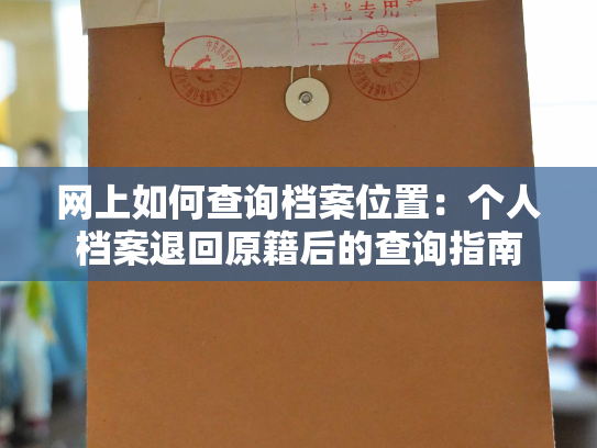 网上如何查询档案位置：个人档案退回原籍后的查询指南