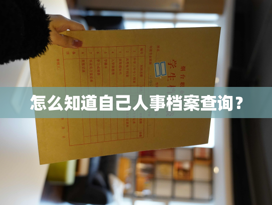 怎么知道自己人事档案查询？