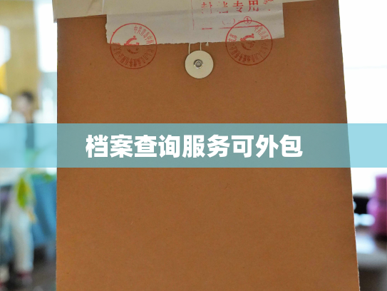 档案查询服务可外包