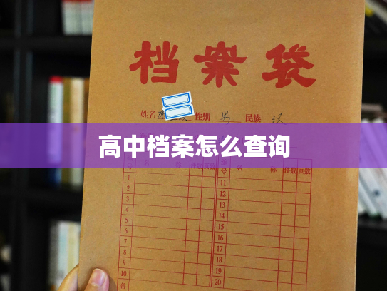 高中档案怎么查询