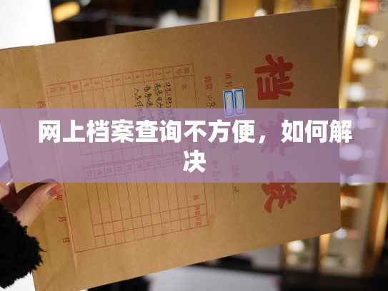 网上档案查询不方便，如何解决