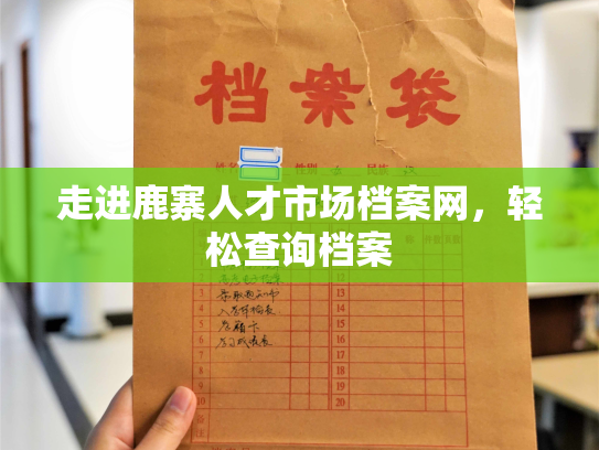 走进鹿寨人才市场档案网，轻松查询档案