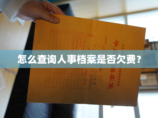 怎么查询人事档案是否欠费？
