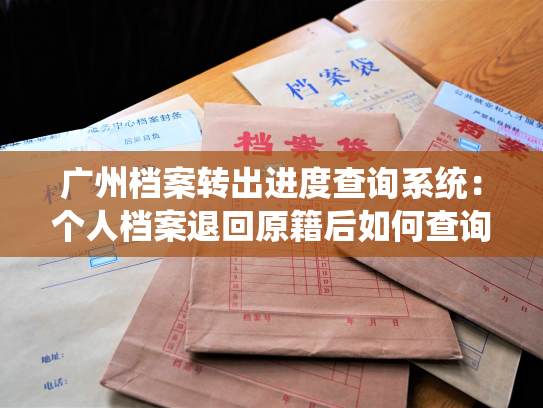 广州档案转出进度查询系统：个人档案退回原籍后如何查询？