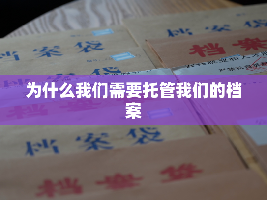 为什么我们需要托管我们的档案
