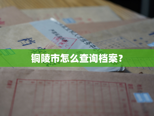 铜陵市怎么查询档案？