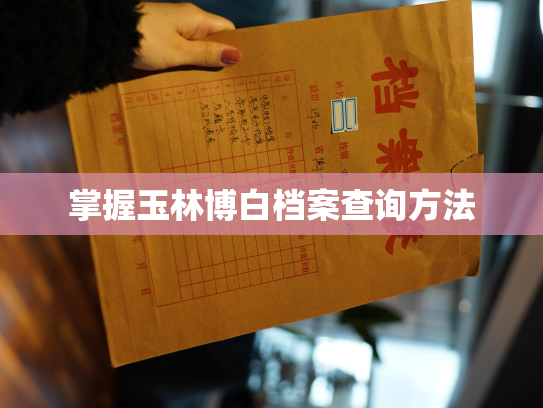 掌握玉林博白档案查询方法