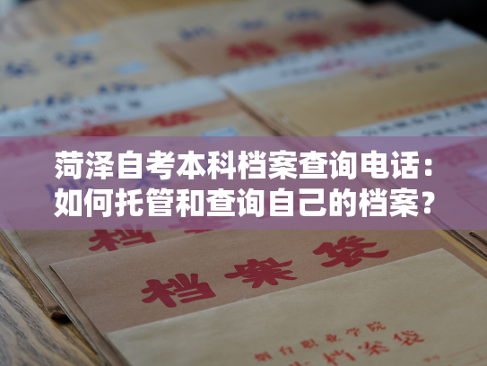 菏泽自考本科档案查询电话：如何托管和查询自己的档案？