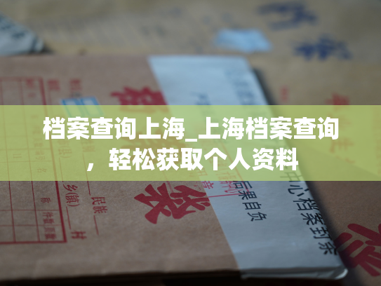 档案查询上海_上海档案查询，轻松获取个人资料