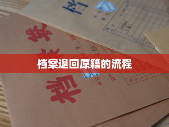 档案退回原籍的流程