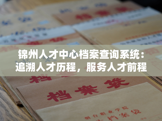锦州人才中心档案查询系统：追溯人才历程，服务人才前程