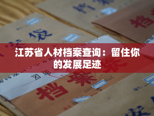 江苏省人材档案查询：留住你的发展足迹