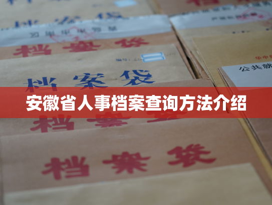 安徽省人事档案查询方法介绍