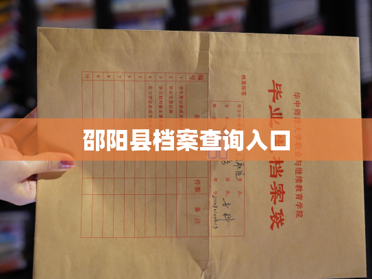 邵阳县档案查询入口