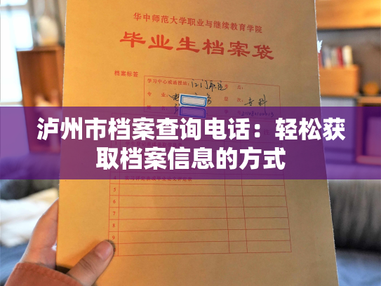 泸州市档案查询电话：轻松获取档案信息的方式