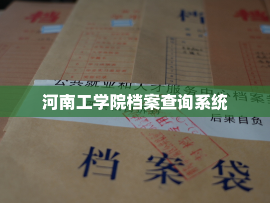 河南工学院档案查询系统