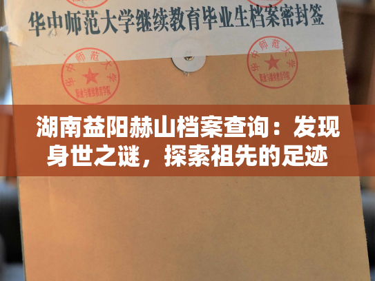 湖南益阳赫山档案查询：发现身世之谜，探索祖先的足迹