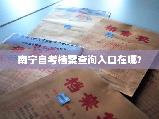 南宁自考档案查询入口在哪?