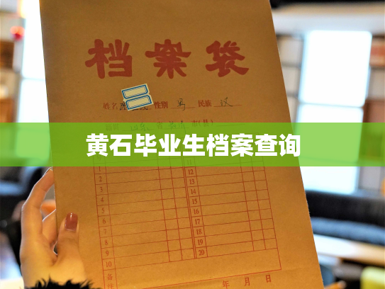 黄石毕业生档案查询