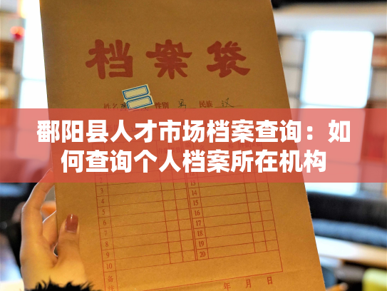 鄱阳县人才市场档案查询：如何查询个人档案所在机构