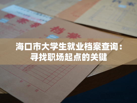 海口市大学生就业档案查询：寻找职场起点的关键